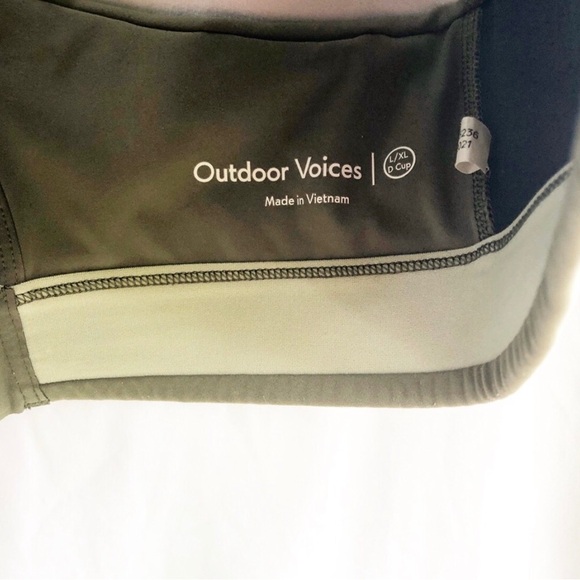 OUTDOOR VOICES | GREEN CIRCUIT SPORTS BRA L/XL - Picture 3 of 6